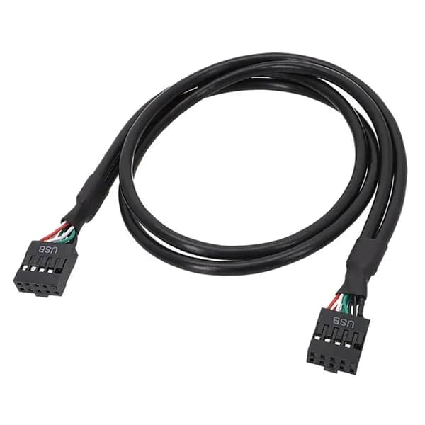 (1 шт.) Удлинитель USB 2.0 с 9-pin гнезда на 9-pin гнездо (мама-мама) 30 см