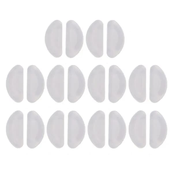 (10 пар) Half Moon Glasses Nose Pads - Clear - 2.5mm