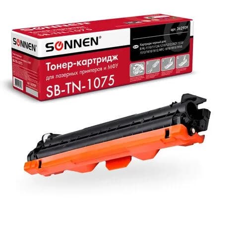 Картридж лазерный SONNEN (SB-TN1075) для BROTHER, ресурс 1000 стр., 362909 (362909-4027)
