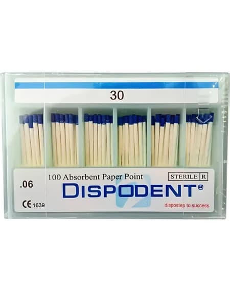 Штифты бумажные 06 №30, 100 шт, (Dispodent)