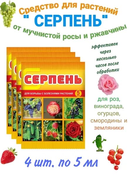 Серпень фунгицид от мучнистой росы и ржавчины для растений