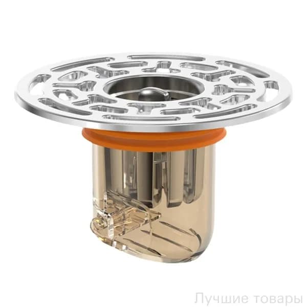 Круглый самозакрывающийся трап для душа
