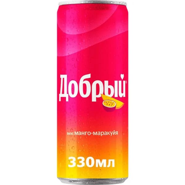 Газированный напиток Добрый манго-маракуйя 330 мл