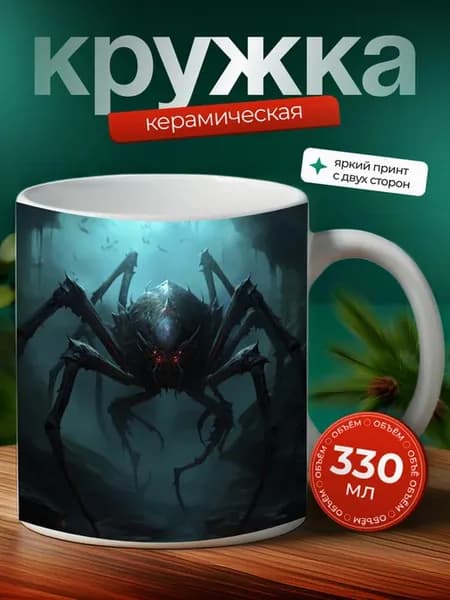 Кружка Доломедес паук-охотник паукообразное 5