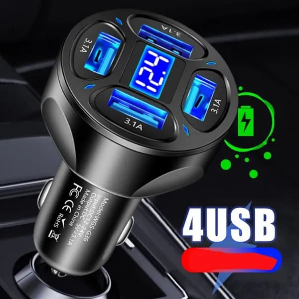 Автомобильное зарядное устройство Быстрая зарядка