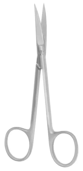 Ножницы Scissors Wagner #6 остроконечные изогнутые 1 зубчатое лезвие 115 см Hu-Friedy