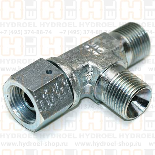Тройник с гайкой BSP3/8"(Ш)-BSP3/8"(Ш)-BSP3/8"(Г), арт. CB-06O