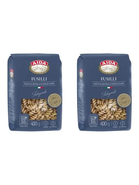 Aida Макаронные изделия Fusilli Integrale Спираль, цельнозерновые, 400 г , 2 шт