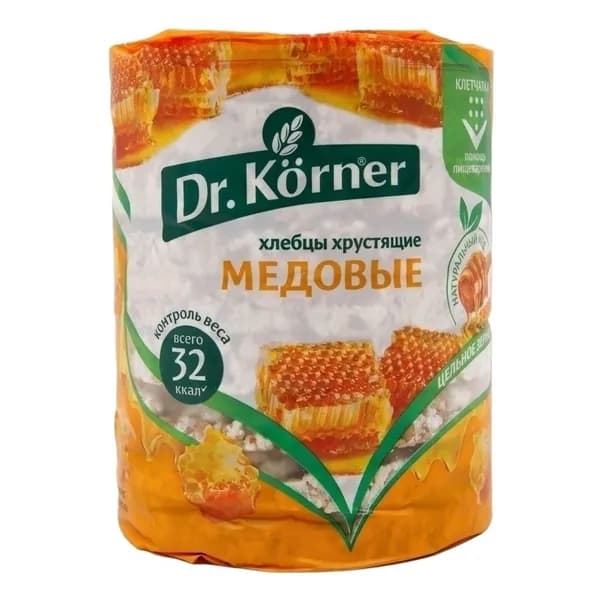 Хлебцы мультизерновые Dr.Korner Злаковый коктейль медовые 100 г