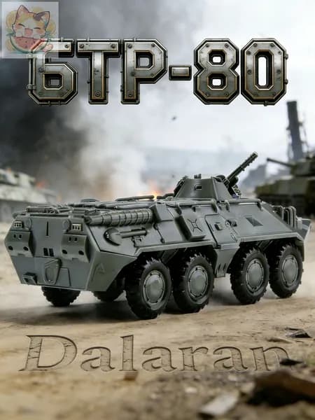 БТР-80 (BTR-80) сборная модель бронетранспортера 1/72 СССР 1984 без клея, Dalaran (улучшение БТР-70)