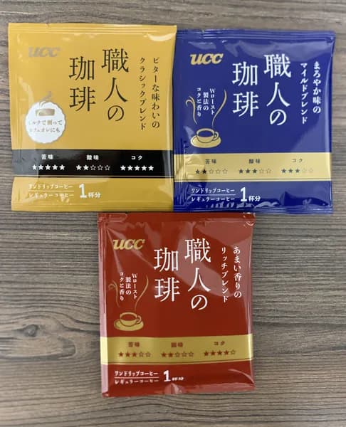 UCC Кофе дрип пакеты набор из The Blend Rich, Mild и Classic, 3 пакетика