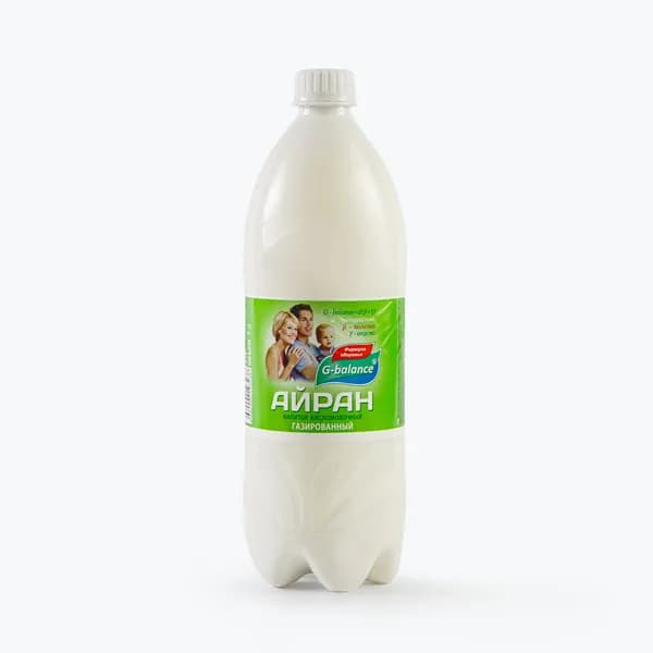 Напиток кисломолочный Айран 1%, 1 л, G-Balance, газированный