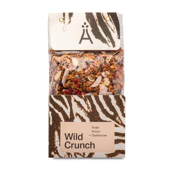 Гранола хрустящая Wild Crunch, Кокос и Кофе от Елены Наумовой, 260 г, Москва