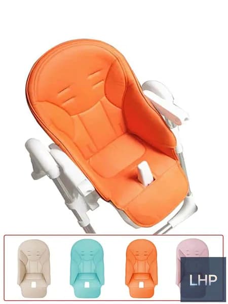 Чехол из эко-кожи для Peg Perego Siesta Prima Pappa Zero3/Молочный-оранжевый