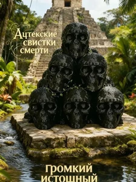 Ацтекский свисток смерти "Дух Войны" духовой инструмент