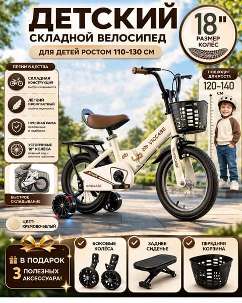 Детские велосипеды для детей 2-3 лет, 5 , 6 , 9 , девочек и мальчиков, складные , средние и большие .