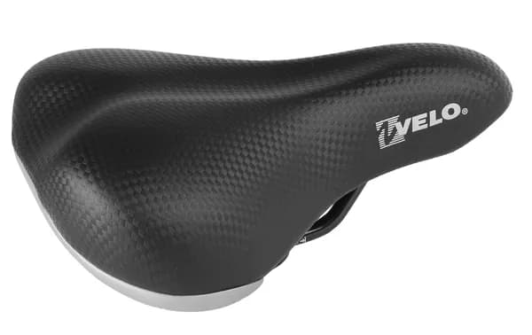 Седло велосипедное детское VELO CHILD, 205х152мм, универсальное, 12-16", черное