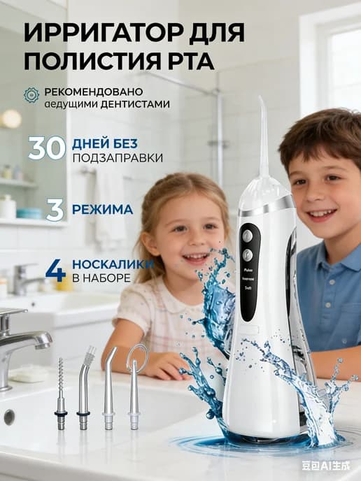 Ирригатор для зубов и десен портативный AquaPick