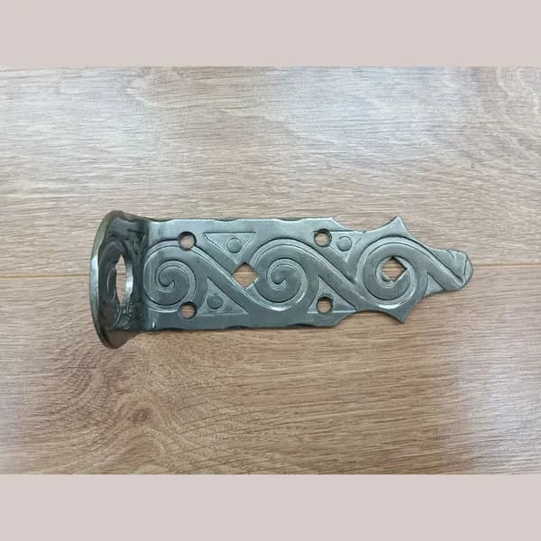 Проушина воротная 150х50х50 /кованая/ серия ЯРОСЛАВЛЬ (черненое серебро)