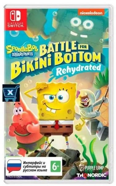 Игра SpongeBob SquarePants: Battle For Bikini Bottom. Rehydrated (Nintendo Switch, Русские субтитры)