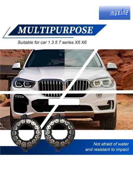 Адаптер-держатель лампы D1S/D3S для ксеноновых фар BMW, кольцо-фиксатор 63117162087, подходит для серий 1/3/5/7 и X5/X6, "клипса".