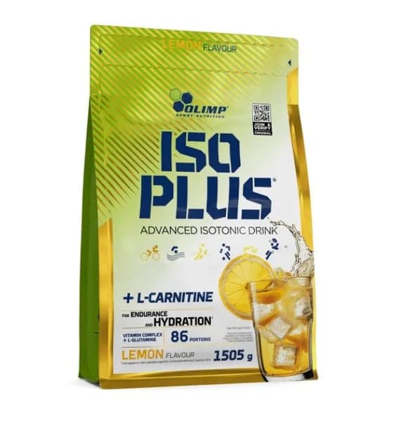 Специальный пищевой продукт для питания спортсменов Iso Plus Powder(Изо Плюс Поудер) Olimp (1505 гр) Лимон