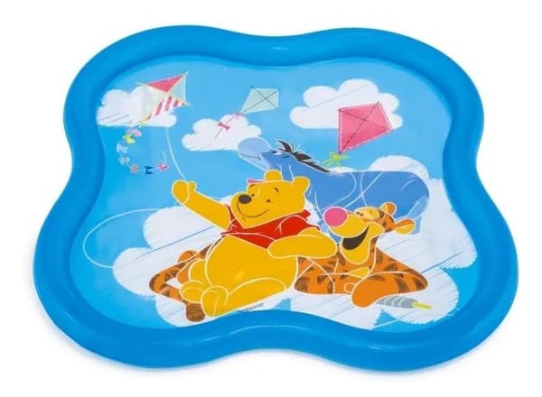 Бассейн надувной детский INTEX 58433, Винни Пух, р-р140х140х10 см, от 1-3 лет, разноцветный (58433 Intex)