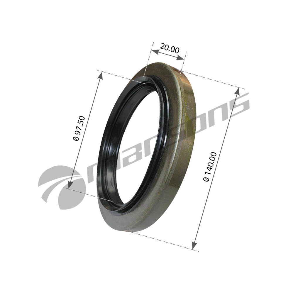 Сальник передней ступицы d97,5xd140x20mm для DAF F65 75 85 95 XF 200.047 MANSONS