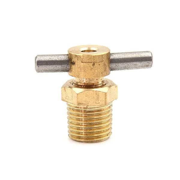 Латунный сливной клапан NPT 1/4", диаметр 12 мм, для бака воздушного компрессора, 1 шт