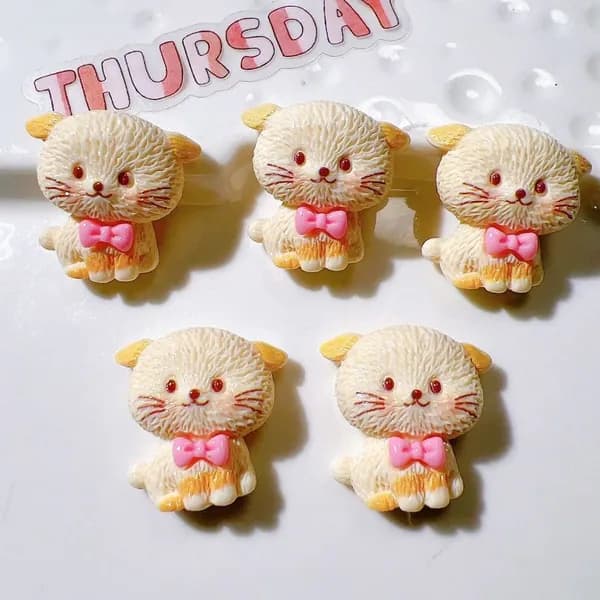 10pcs смоляной котенок / рыба / щенок DIY ювелирные аксессуары