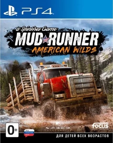 Игра Spintires MudRunner American Wilds Standart Edition Wilds PS4, PS5 (PlayStation 4, PlayStation 5, PlayStation 5 Pro, Русская версия)