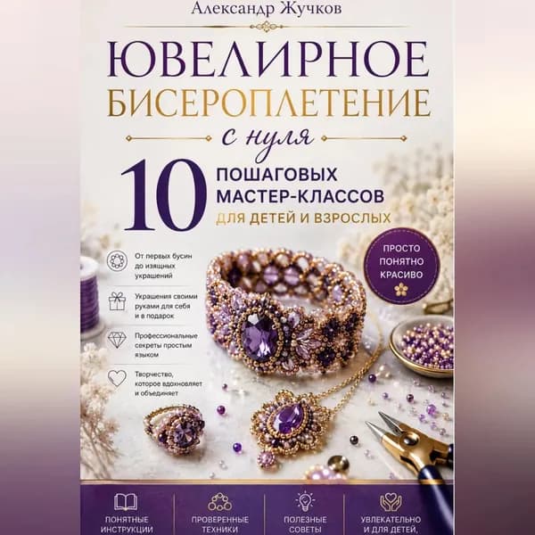 Ювелирное бисероплетение с нуля. 10 пошаговых мастер-классов для детей и взрослых. | Жучков Александр | Электронная аудиокнига