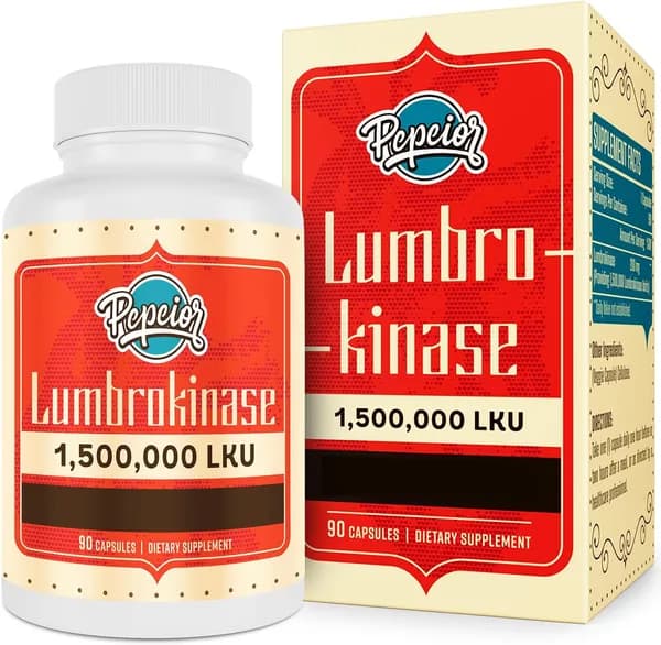 Lumbrokinase 200mg (максимальная активность 1 500 000 LKU) - ферменты Lumbrokinase