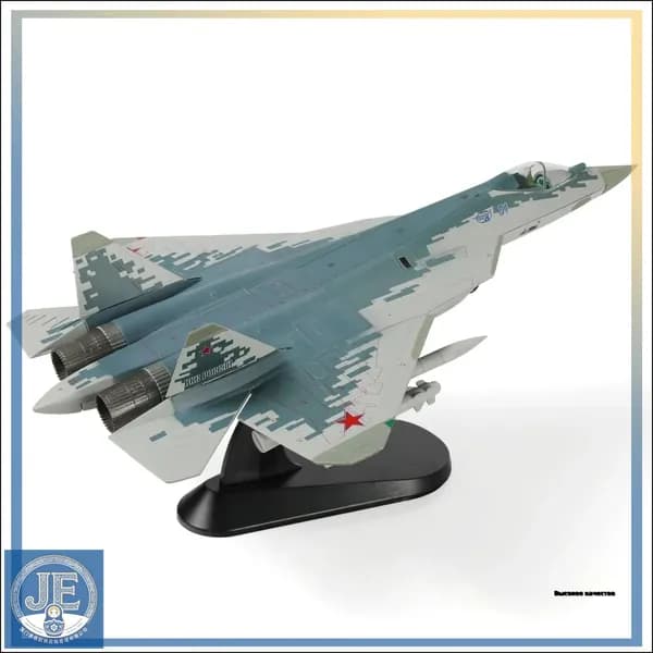1 / 72 SU-57 Модель самолета с дисплейным стендом Военный стелс SU57 Plane Model Collection Подарок для взрослых