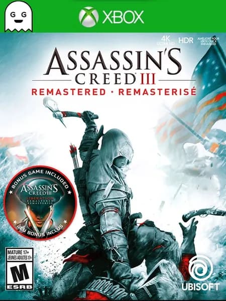 Игра Assassin's Creed III Remastered, цифровой ключ для Xbox One/Series X S, Русская озвучка