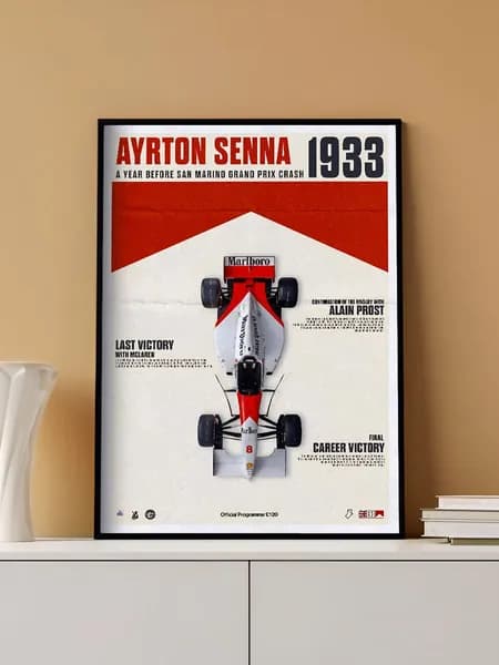 Стильный постер на стену F1 без рамы (29,7х42см)