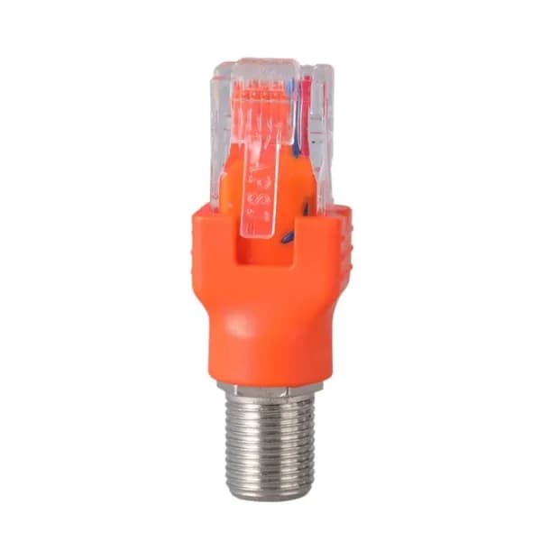 Адаптер F к RJ45, коаксиальный, RF женский/мужской, Ethernet