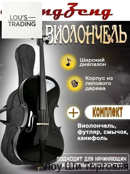 BK 4/4 - Виолончель, чехол и смычок в комплекте