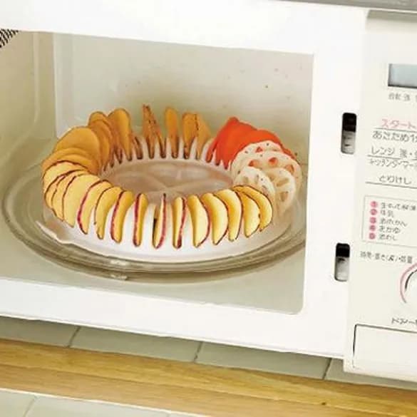 Микроволновая насадка для приготовления чипсов из картофеля, тыквы и яблок