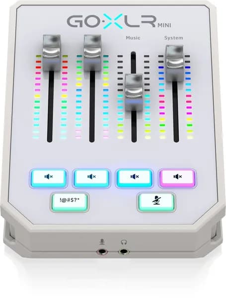 TC Helicon GO XLR MINI-WH звуковой интерфейс для live -стриминга и геймеров