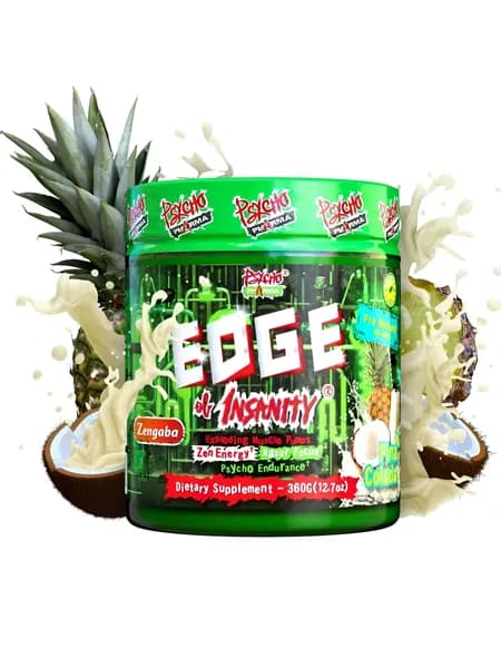 EDGE of Insanity Psycho Pharma Pina Colada Предтренировочный комплекс 360 гр 25 порций США