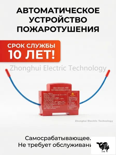 Огнетушитель аэрозольный в электрощит на DIN-рейку ORRO, автоматический самосрабатывающий, для дома и шкафа, 1-100 шт.