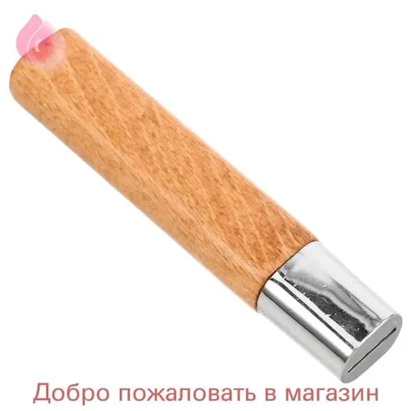 Ручка для ножа из дерева и металла, водостойкая прочная конструкция 13,20x2,70x2,10 см, эргономичная рукоять для ремонта ножей и DIY обновления