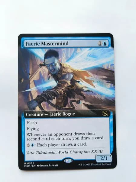 Портативные карты MTG Настройка и прокси Высокое качество без фольги Faerie Мастермайнд