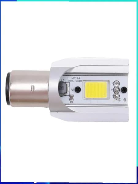 Фара для мотоцикла H6 BA20D, светодиодная лампа COB 12W, DC 8-80V / для скутера, мопеда и ATV