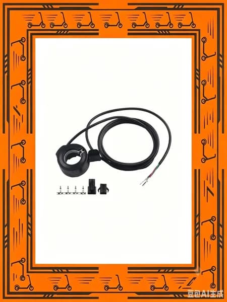 Электронный акселератор 22мм, 24V-72V, чёрный, для ebike, лёгкая установка