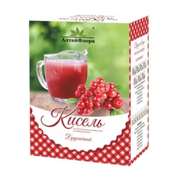 Кисель АлтайФлора Сладкая ягодка Брусничный, 500г