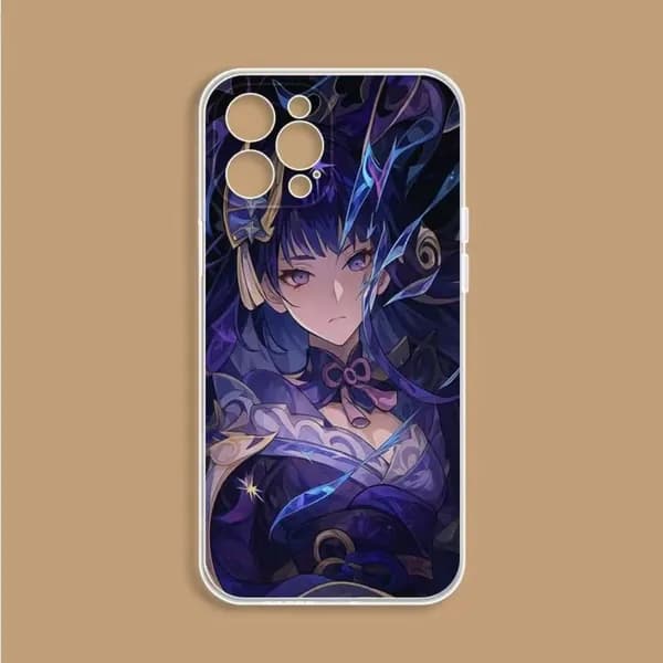 Чехол для iPhone Геншин Импакт Яэ Мико и Райдэн - все модели iPhone