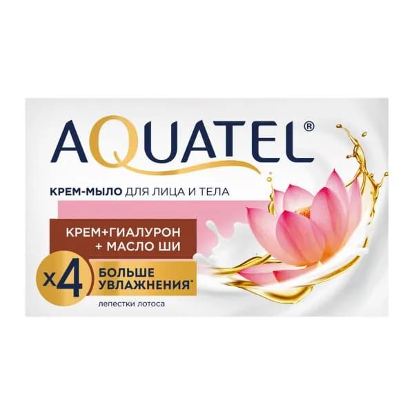 Крем-мыло Aquatel лепестки лотоса 90г