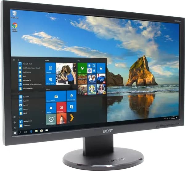Acer 20" Монитор V203HV Ab 1xVGA, 1600x900 (V203HV Ab), TN, 1600x900 HD+, черный